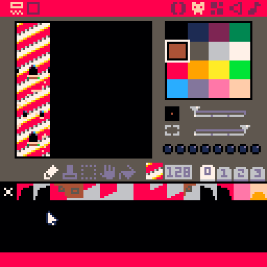 [An example of mapping spritesheet colors to pixel colors.]