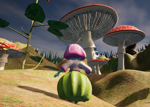 [Gameplay from Blossom's first level.]