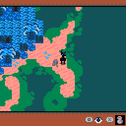 [A gif showing gameplay of Forlorn Shores, including both overworld and first person gameplay.]