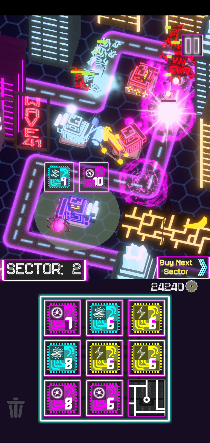[A screenshot of Merge Surge gameplay.]