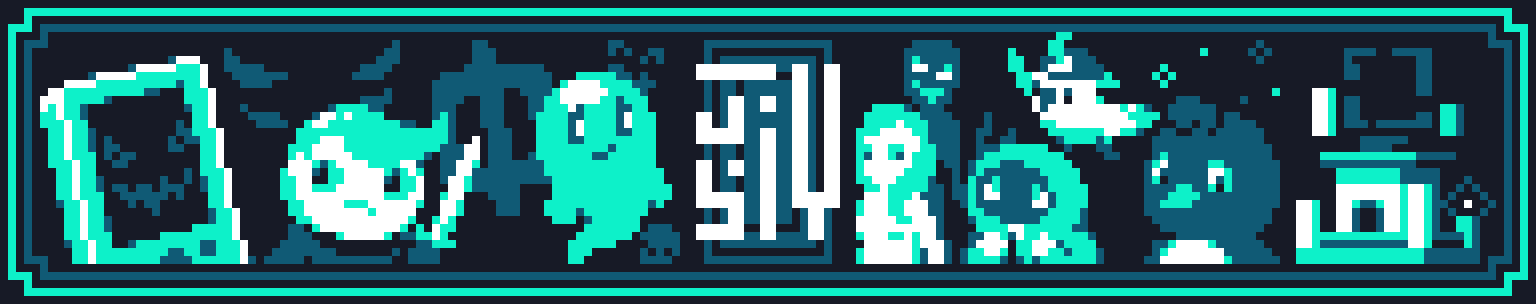 Pixel art representing several of my games.